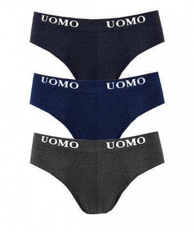 Uomo 3αδα Σλιπ μαύρo/γκρι/μπλε Uomo 3αδα Σλιπ μαύρo/γκρι/μπλε
