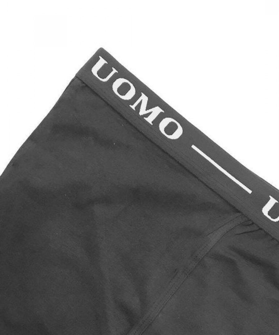 Uomo Ανδρικά Μποξεράκια 3Pack μαύρο Uomo Ανδρικά Μποξεράκια 3Pack μαύρο