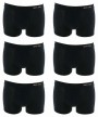 Uomo Ανδρικά Μποξεράκια Μαύρα 6Pack T714