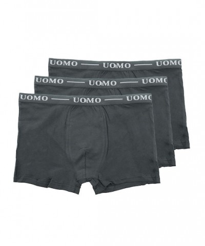 Uomo Ανδρικά Μποξεράκια 3Pack Γκρι Uomo Ανδρικά Μποξεράκια 3Pack Γκρι