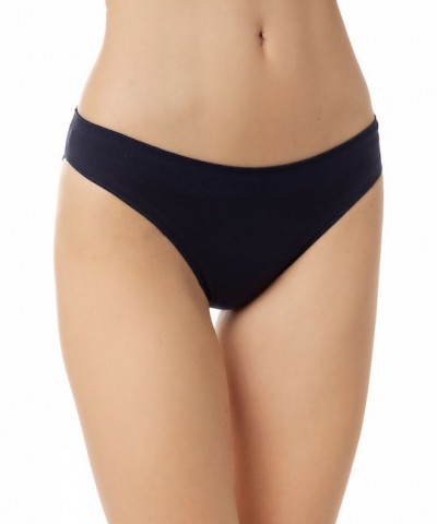 Γυναικείο slip βαμβακερό χωρίς ραφές, Vero by Aslanis, 3 τεμάχια Μαύρο